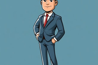 design unique business mascot logo for your business and brand