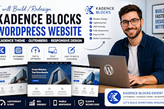 kadence blocks german gutenberg wordpress, kadence website, wordpress redesign