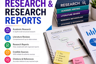 conduct academic research and write research reports