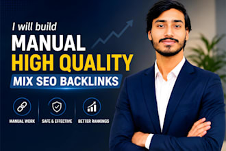 build manual mix SEO backlinks with white hat link building