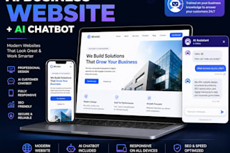 build a modern business website with an ai chatbot