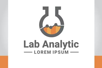 do laboratory logo for scientific, medical, research