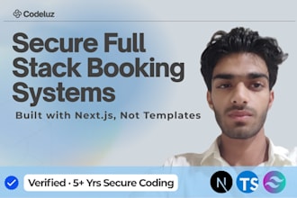 build a secure booking website with nextjs