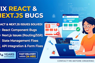fix react nextjs bugs and frontend issues