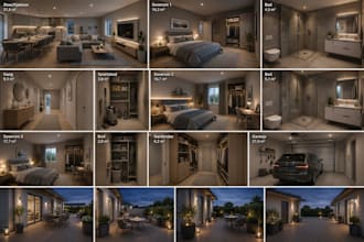 ll create 3d floor plan and exterior house visualization