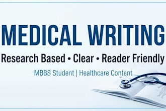 write well researched medical and healthcare articles