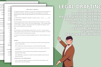 draft contracts, agreements, and legal documents
