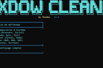 clean and optimize your windows PC with shxdowcleaner