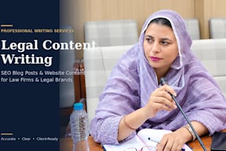 write SEO legal blog content for law firms and legal websites