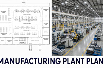 design manufacturing plant floor plans industrial architectural blueprints