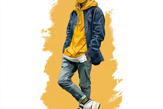 draw cartoon style illustration