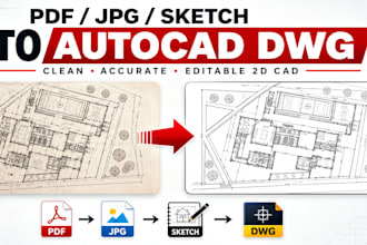 turn anything to autocad dwg drawing