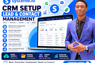 system io crm setup lead contact importation management list segmentation tags