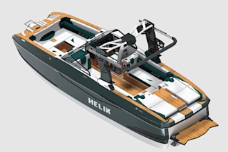 produce 3d wakesurf boat,luxury yacht concept,vessel boat,industrial design,stl
