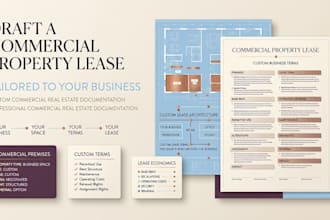 draft a commercial property lease tailored to your business