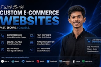 build a custom ecommerce website with payment integration