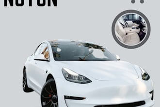 design luxury car sale poster and social media banner