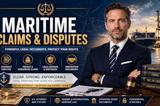 draft maritime claims and shipping dispute legal documents