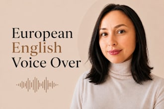 record european english female voice over