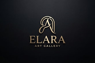 design an elegant gallery logo for your brand