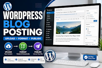 upload and format blog posts on your wordpress website
