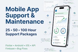 provide mobile app developement, support maintenance