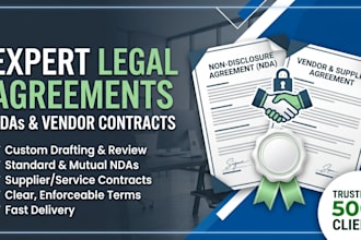 draft customized nda and vendor agreement