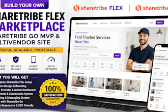 build sharetribe flex business marketplace, sharetribe multivendor website