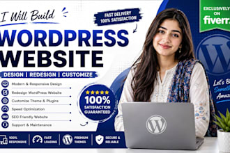 design redesign wordpress website, website development, business website