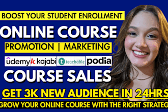 do online course promotion course sales marketing student enrollment