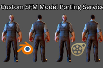 port or create custom sfm model gmod player model left4dead2 tf2 mmd 3d vr model