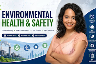 write environmental health, sustainability and occupational safety reports