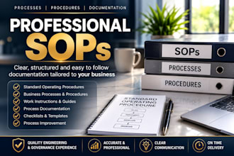 create professional sops, process documents and procedures