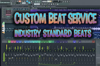 make custom beats for commercial use, basic mixing and stems