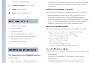 elevate your CV with a modern design