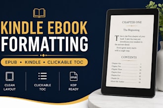 do book formatting,book layout,kindle ebook format