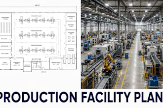 create production facility floor plans industrial layout blueprint package
