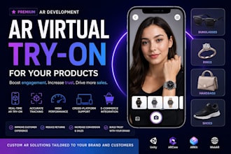 develop an ar virtual try on for fashion jewelry watches or accessories