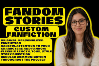 bring your fandom stories to life with custom fanfiction