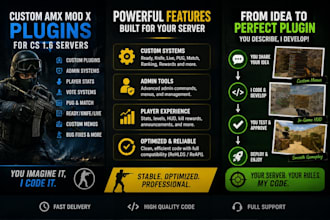 develop custom counter strike amx mod x plugins
