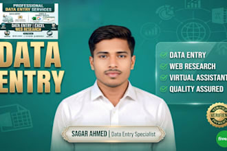 do data entry, copy paste, virtual assistant, web research