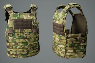create a high quality plate carrier 3d model