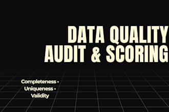 audit and score your data quality with a detailed python report