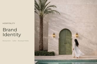 design a premium hospitality brand identity