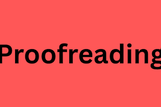 proofread your document and manuscript