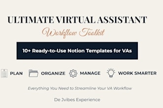 create professional notion templates for productivity