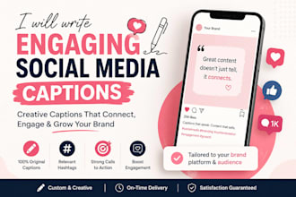 write engaging social media captions