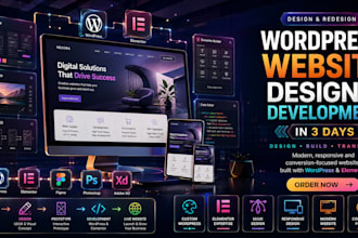 redesign wordpress website with a fresh modern layout