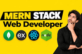develop mern stack website as a mern stack developer