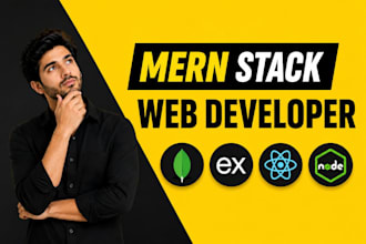 develop mern stack website as a mern stack developer
